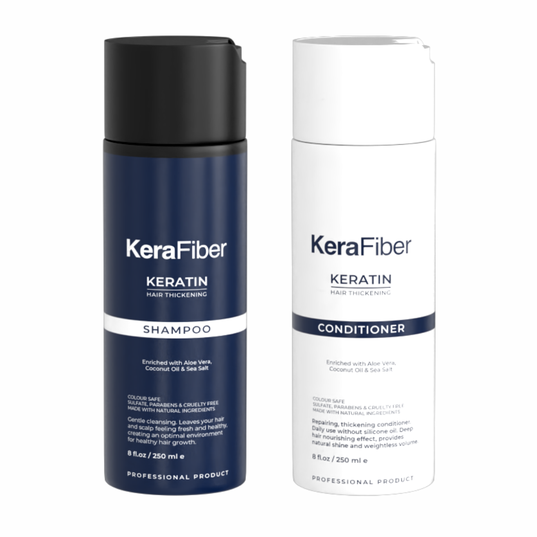 KeraFiber Hair Thickening Shampoo and Conditioner Set